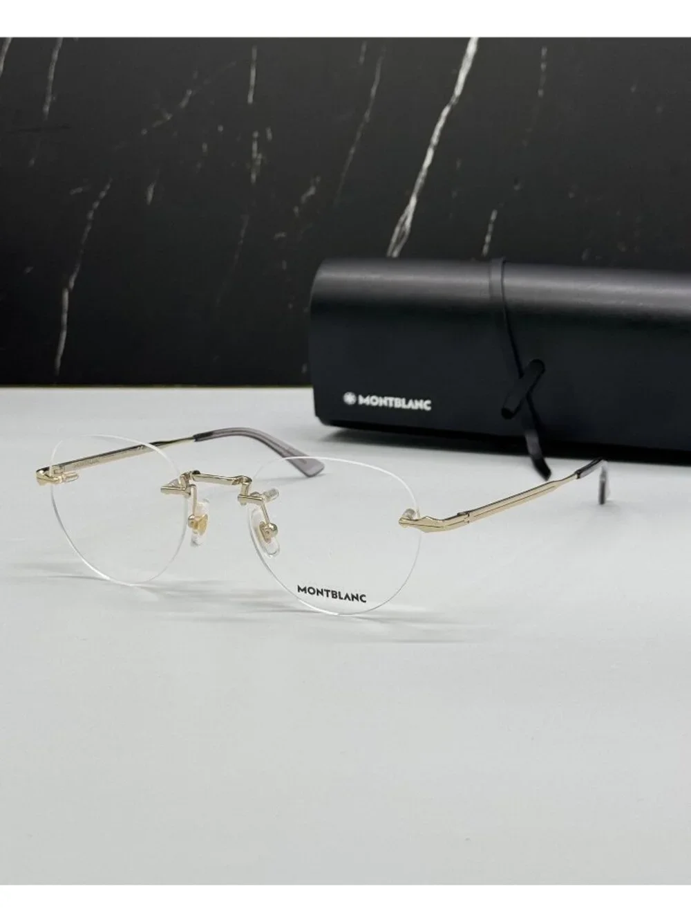 NWT Montblanc Rimless Eyeglasses MB0268O 001